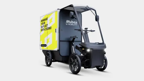 Mubea U-Mobility PACK with Zoomo branding – eCargo Bike for smart EV fleet logistics